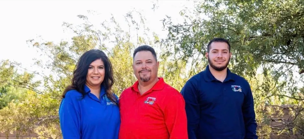 The Picture Rocks crew working in the field in Tucson